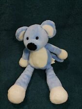 Doudou souris bleue et blanche