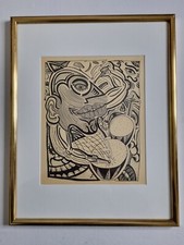 Lithograph after Robert Combas - circa 1985 - Framed under glass »