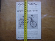 CYCLES DREVON brochure brochure BICYCLE CHILD scooter 1950s