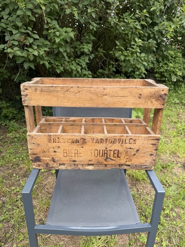 Ancien casier bois caisse - casier,