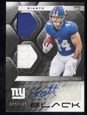Cam Skattebo 2025 Panini Black Football Royal Dual Patch Auto /99  RPA Chaser