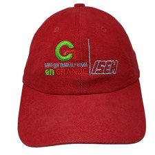 En Grande Isem Slideback Baseball Cpa Red One Size Adjustable Embroidered