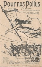 CHANSON POUR NOS POILUS PAROLE ET MUSIQUE 