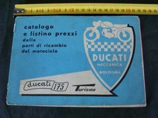 Ducati 175 TOURISM MOTORCYCLE SPARE PARTS CATALOG AND LIST