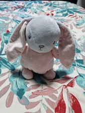 Doudou Rabbit Lapin Musical  Rose gris étoiles  Simba 