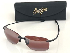 MAUI JIM Authentic HikinaMJ445-02Glossy Black with Polar BROWN Mirror JAPANGreat