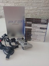 Sony PlayStation 2 Silver Console Cables 1 Joy 1 Memory 15 Video Games Working