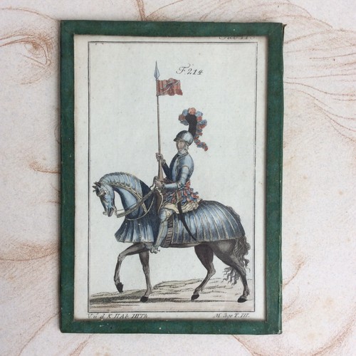 Ancienne gravure colorée - gravure,