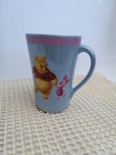 Disney Store Winnie The Pooh Heavy  Mug In Pearlescent blue Lustre 12.5cm Tall