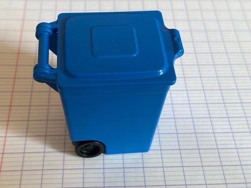 Playmobil poubelle roulettes - poubelle,