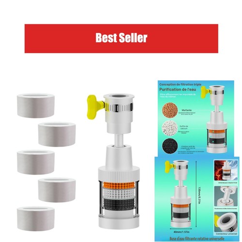 Filtre eau robinet - eau, 360°
