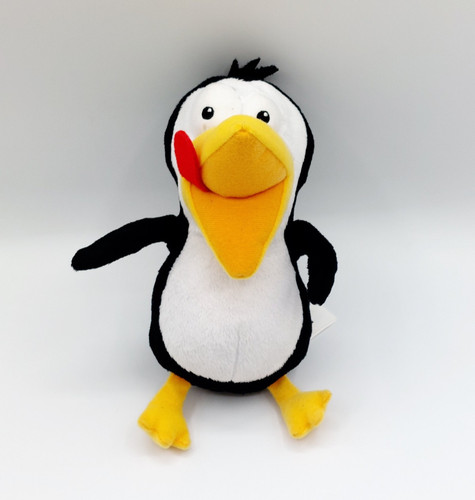 Peluche doudou pingouin noir