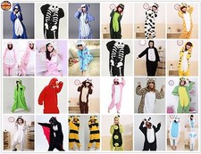 Unisexe Onesiee Animal Kigurumi Pyjama Sweat à Capuche Costume Déguisement