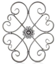 Ornement en fer forgé fer forgé 480x410mm grille pour garde-corps clôture por...
