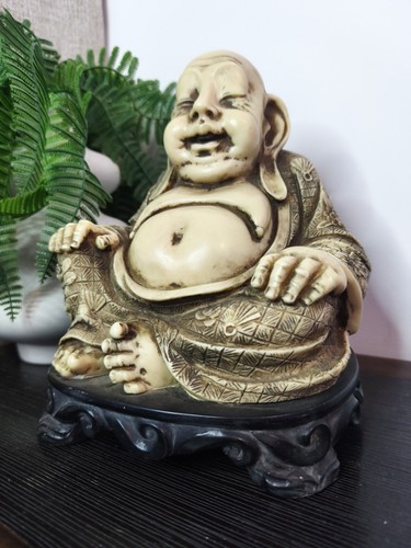 Grande statuette bouddha - statuette, riant