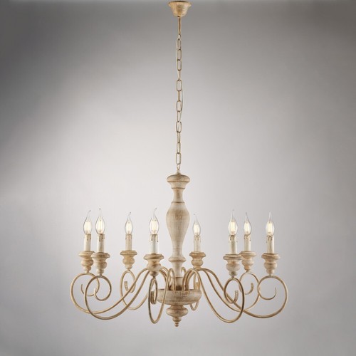 Lustre bois fer - lustre,