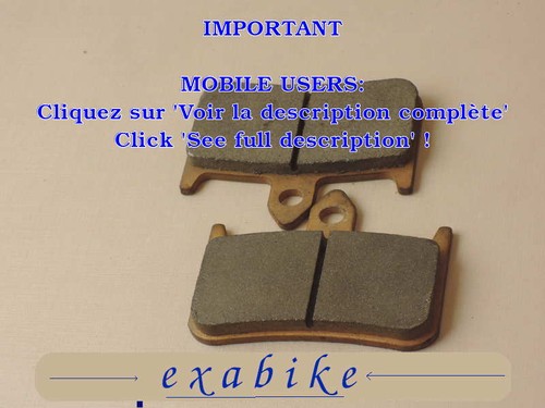 Plaquettes frein avant pour - de,