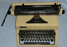OLD BEIGE ""ERIKA"" WRITING MACHINE LARGE CART MADE IN DDR