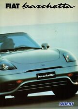 Fiat Barchetta UK English UK Sales Brochure 1999 8 Foldout Pages