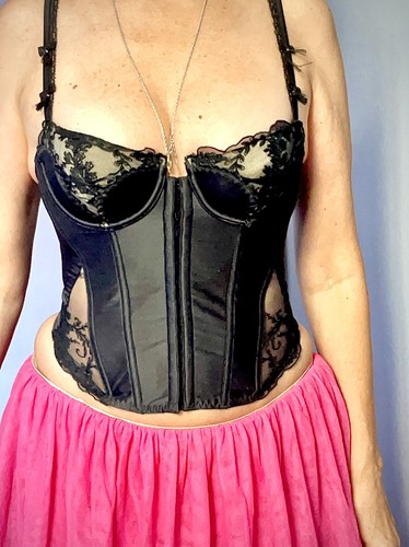 Corset bustier noir