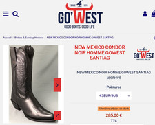 botte en cuir santiags homme