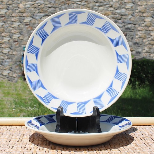 Paire assiettes creuses - d'assiettes,