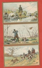 3 CHROMOS -  LA PECHE - LA