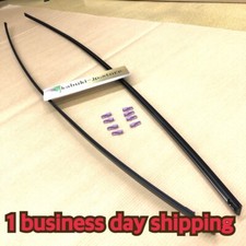 HONDA Véritable CIVIC 92-95 3D Hatchback Toit Side Molding RH & LH & 8Clip Se...