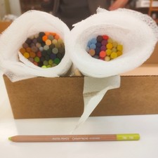 Lot de crayon pastel Caran d'Ache 94 pieces env