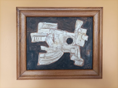 Peinture abstraite sur - bois.,