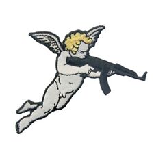 Cupid Gun patch Embroidered Iron On Sew On Patches Appliques Biker transfers 459