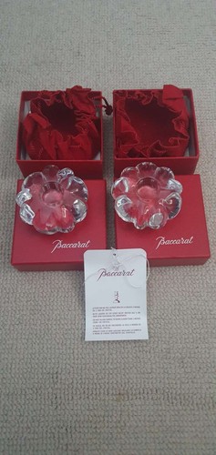Paire bougeoirs baccarat en - bougeoirs,