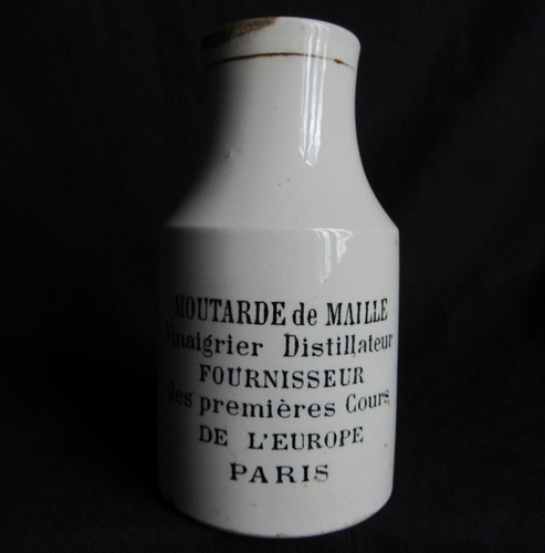 Ancien pot moutarde maille - ancien,