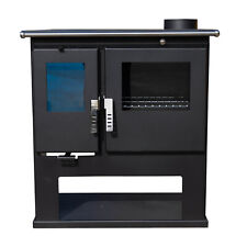 Cuisinière à bois avec dessus en métal, four Verso CS  - 7.7 Kw