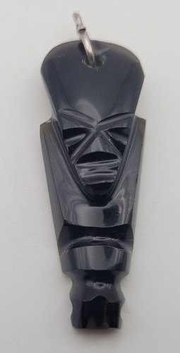 Pendentif tiki ancien verre - tiki,