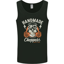 Débardeur Pour Hommes En Cuir De Motard Fait Main