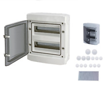 Tableau électrique étanche (12+12) 24 modules IP65 + borniers + 14 entrées câble