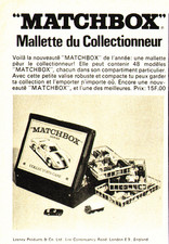 PUB VEHICLE "MATCHBOX" COLLECTOR'S SUITCASE 1969