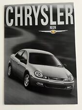 Chrysler NEON 2.0 LX R/T Saloon UK Market Sales Brochure January 2002