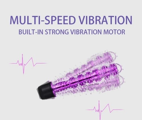 Vibromasseur violet picots - violet, à