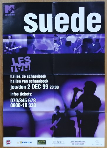 Suede affiche concert - suede,