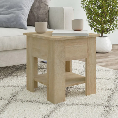 Table basse avec étagère