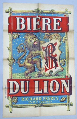 Affiche poster biere lion - affiche,