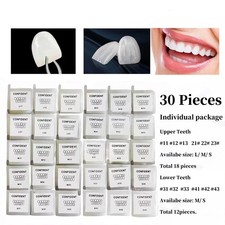 30Size Dental Composite Porcelain Veneers Resin Light Cure Anterior Teeth Veneer