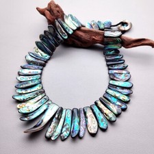 Natural Rainbow Sea Shell Jewelry Abalone Shell Necklace