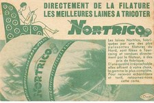 59 TOURCOING #32558 KNITTING YARN NORTRICO ADVERTISING CARD