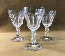 1 crystal wine glass VAL SAINT LAMBERT model LALAING 15 cm foot water table