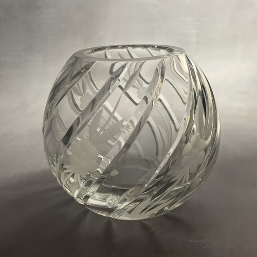 Superbe vase boule cristal - superbe,