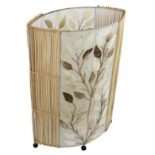 Lampe résine bambou 50 cm - , et
