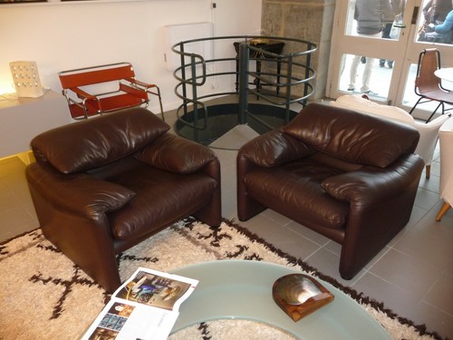 Paire fauteuils maralunga - fauteuils,
